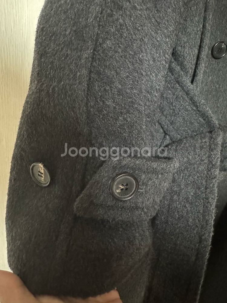닐바이피 울100 winter roomy 챠콜 코트--6