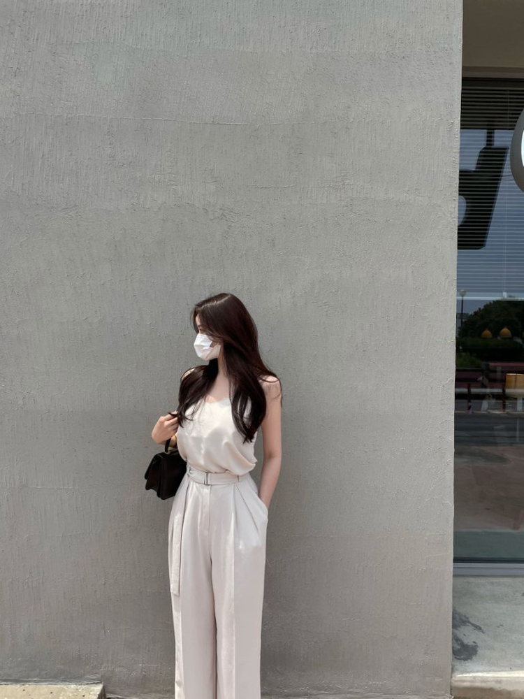 실크 슬랙스 베이지 s--2