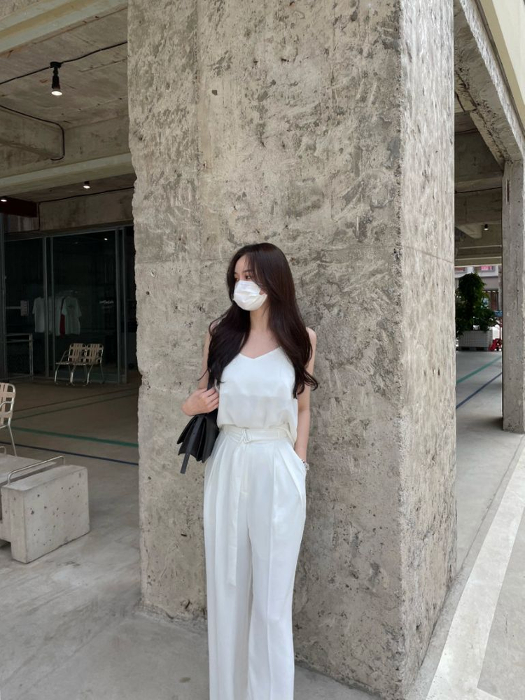 실크 슬랙스 베이지 s--6