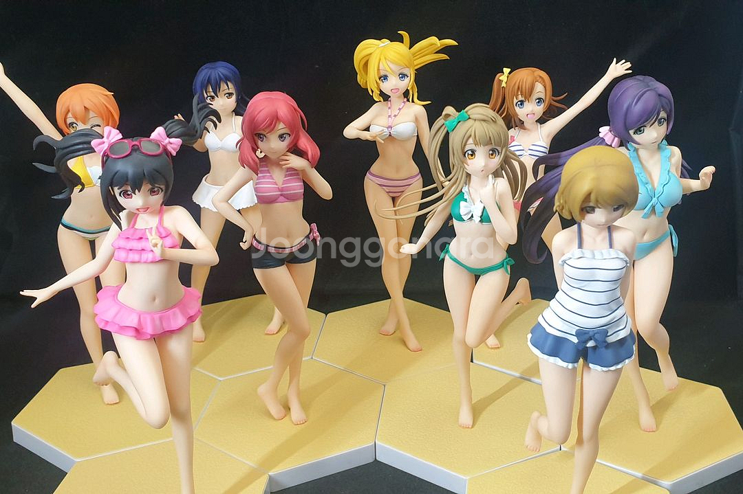 할인,비치퀸즈,러브라이브,9종,풀세트,개봉,정품--0