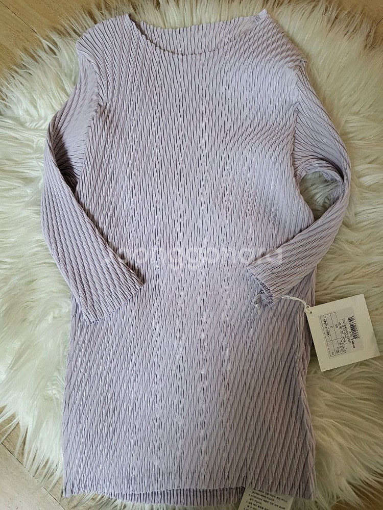 이세이미야케 탑 롬버스 플리츠 탑 라이트 위스테리아퍼플--1