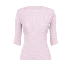 이세이미야케 탑 롬버스 플리츠 탑 라이트 위스테리아퍼플