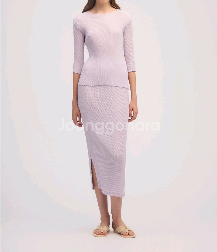 이세이미야케 탑 롬버스 플리츠 탑 라이트 위스테리아퍼플--6