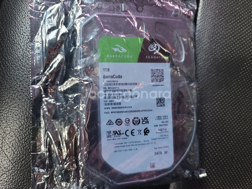 씨게이트 바라쿠다 1TB HDD ST1000DM014--0