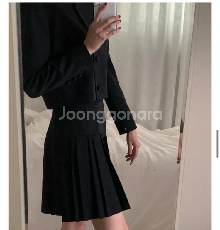 chauet 쇼에 레스이즈모어 플리츠 스커트 S 새상품--3