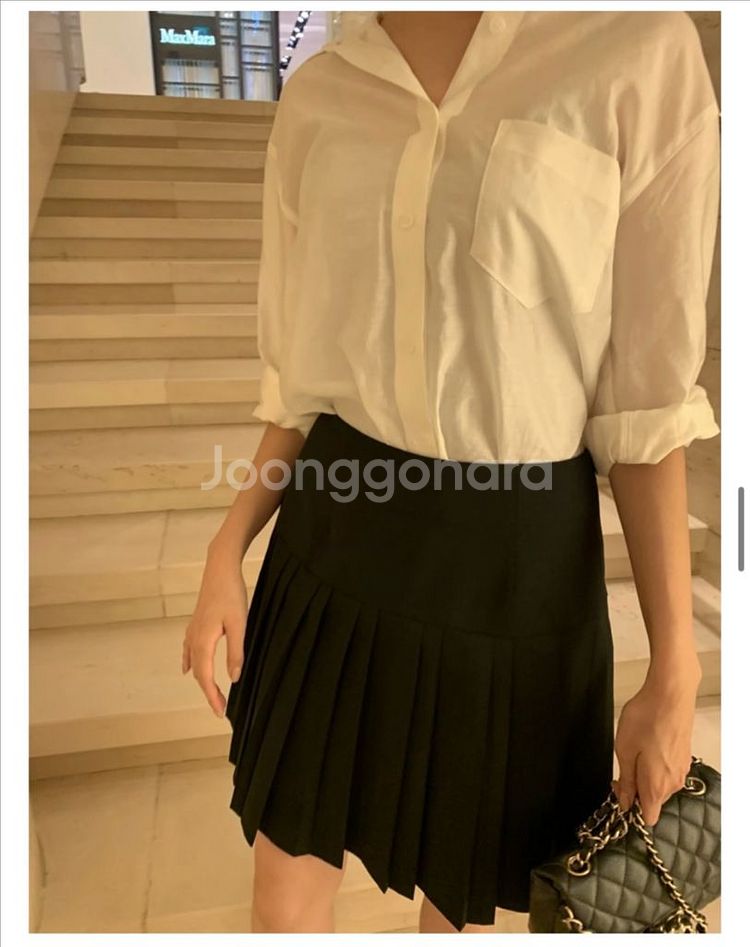 chauet 쇼에 레스이즈모어 플리츠 스커트 S 새상품--4