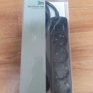220V 멀티 콘센트 4구 3m 블랙 팔아요