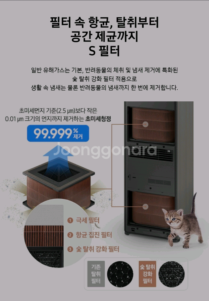 [미개봉] 삼성 공기청정기(AX100DB900UDD)--2