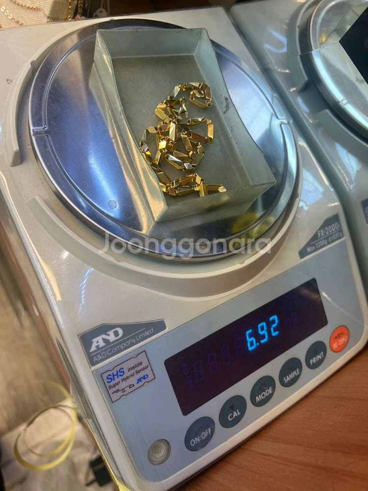 18k 대나무 목걸이--2