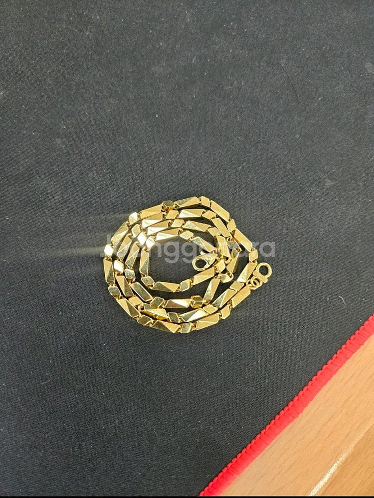 18k 대나무 목걸이--1