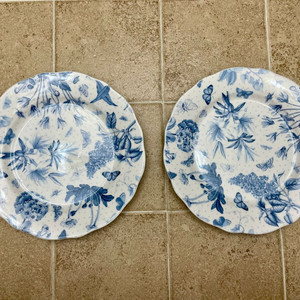 포트메리온 보타닉 블루 접시 2개-가격내림
