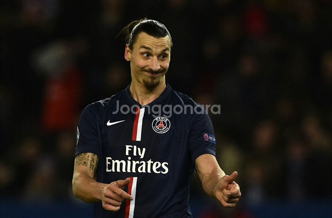 14-15 PSG 홈 즐라탄 이브라히모비치 정품 유니폼--8