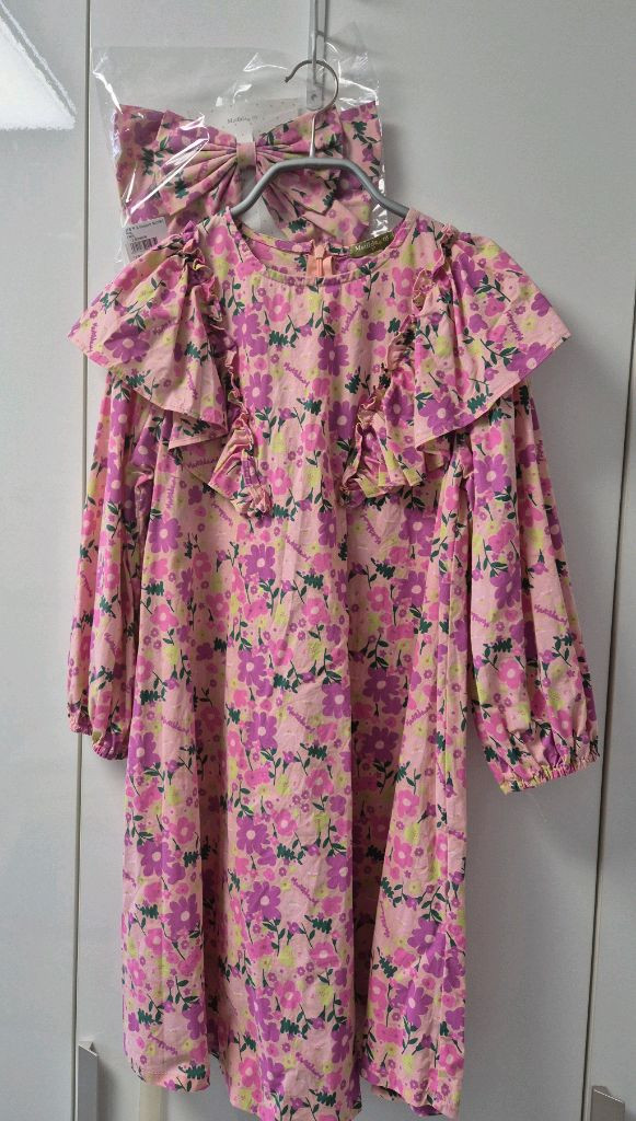 마틸다앤와이 날개원피스 9y+빅리본삔--5