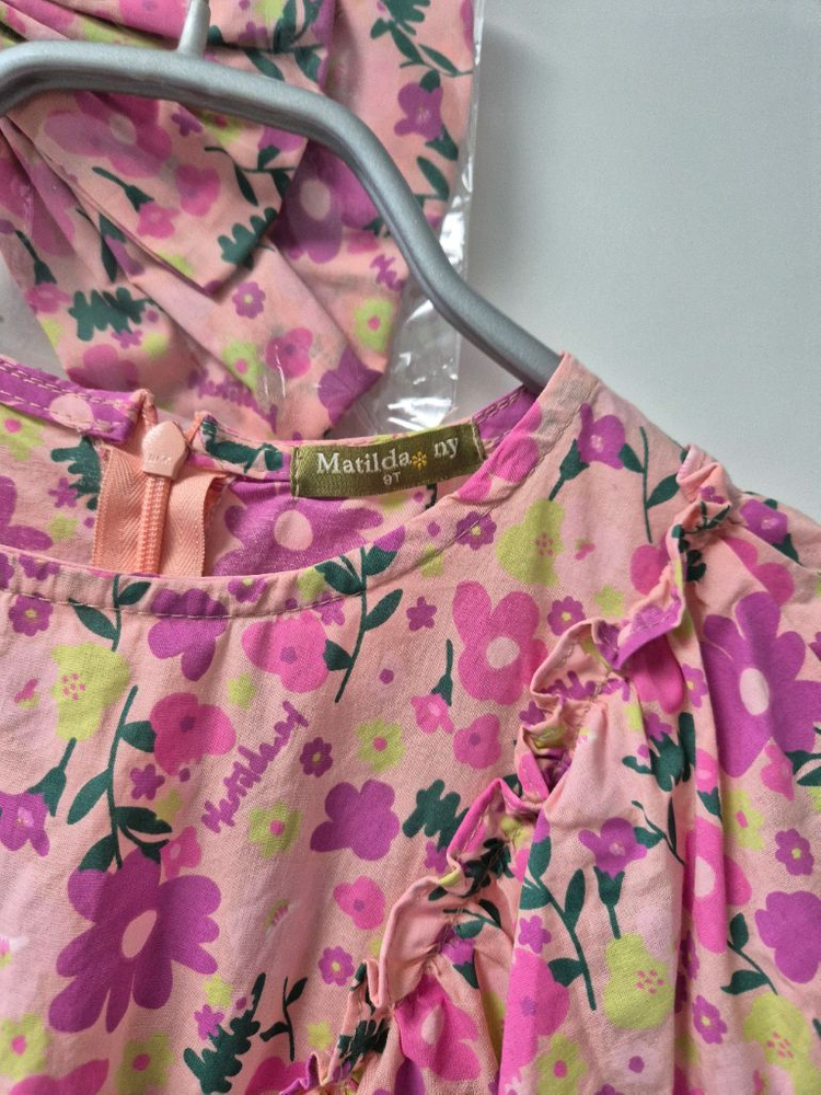 마틸다앤와이 날개원피스 9y+빅리본삔--6