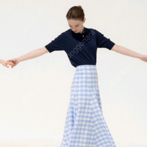 바이미나 에디토리얼비 체크스커트