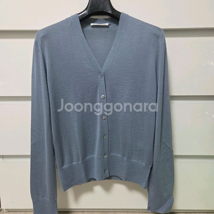 더캐시미어 캐시미어 가디건 미스틱블루 랑방 마인 타임--1