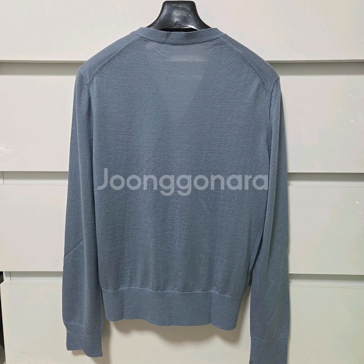 더캐시미어 캐시미어 가디건 미스틱블루 랑방 마인 타임--2