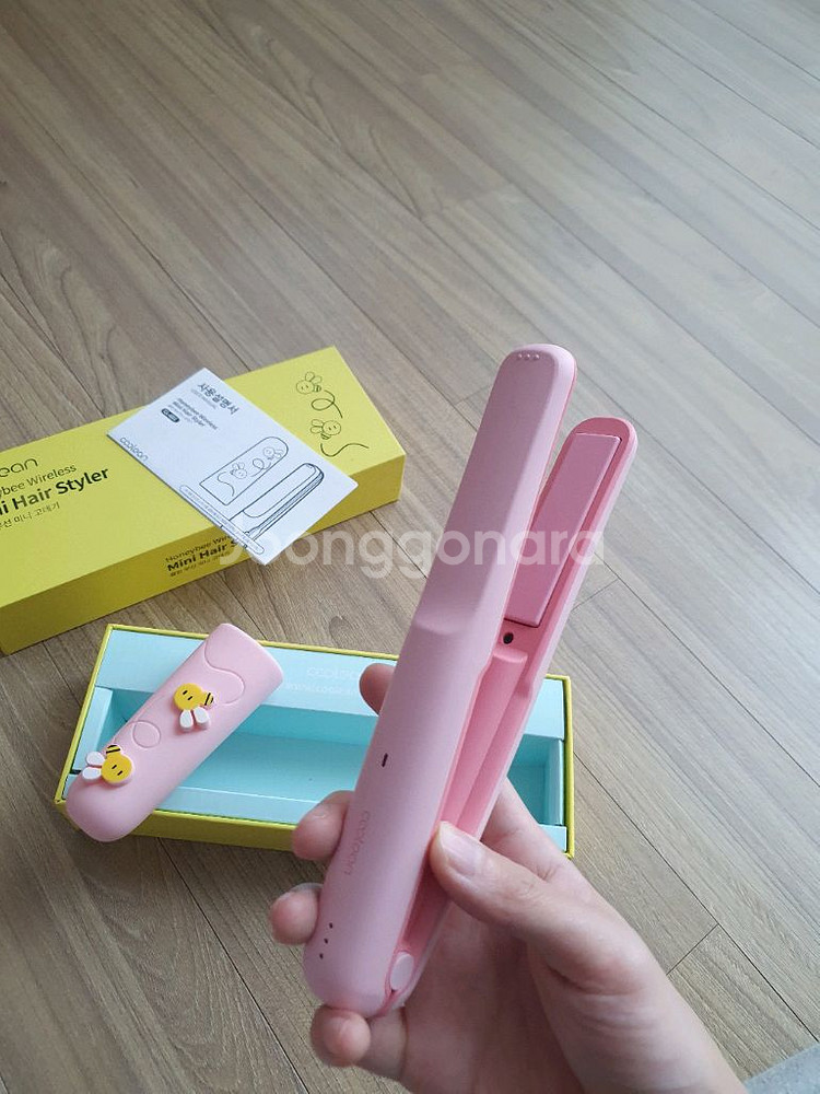 쿨린 허니비 무선 미니 고데기 싸게 판매합니다!--0