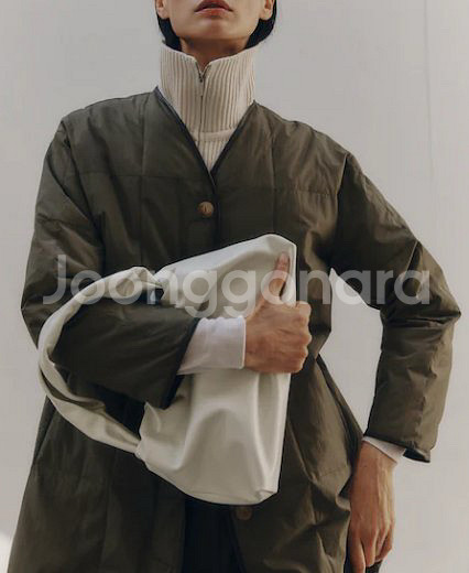 르베이지 레더 토트백--0