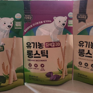 아기/유아 과자.간식 지구로운 유기농 롱스틱3종세트
