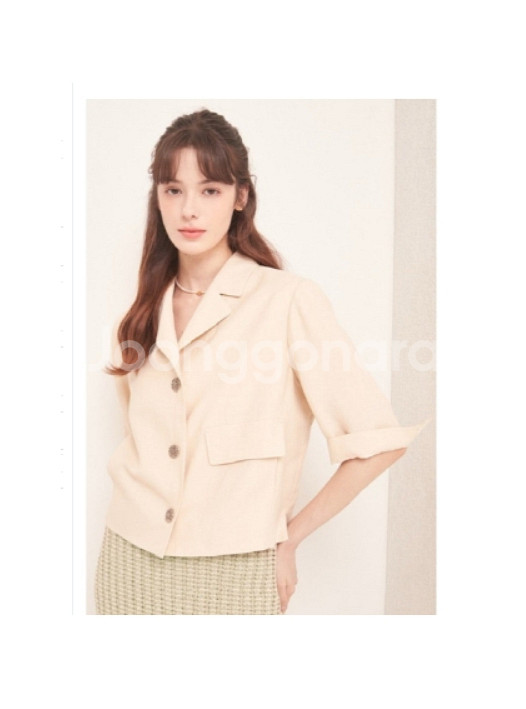 마인 mine 하프 슬리브 자켓 66 사이즈 정품 사이--0