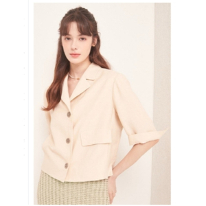 마인 mine 하프 슬리브 자켓 66 사이즈 정품 사이