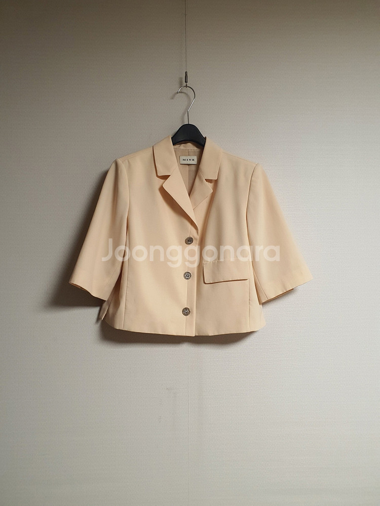 마인 mine 하프 슬리브 자켓 66 사이즈 정품 사이--2