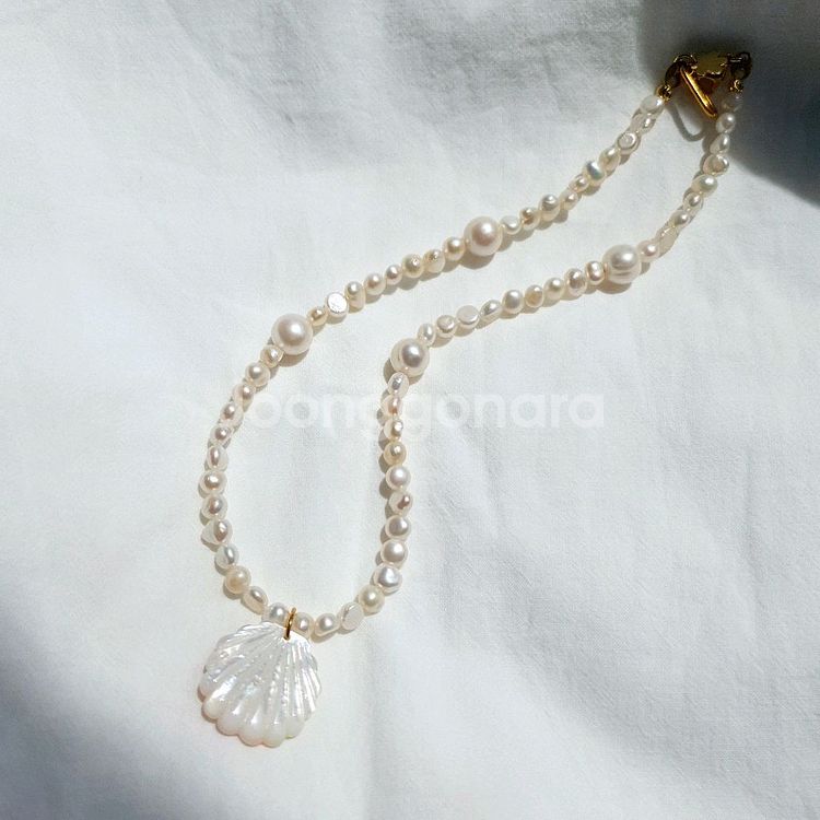 NOTTE 조개 진주 목걸이--2