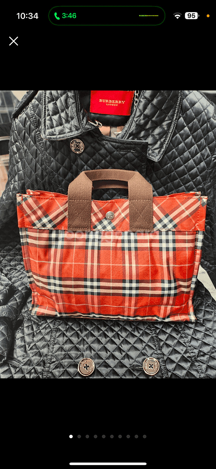 정품. burberry 백 정가 100만원대--0