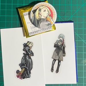 [교환/판매] 잭잔느 클리어 스티커 캔뱃지 시로타 후미