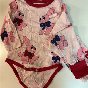 리미떼두두 바디슈트+바지+턱받이 XS