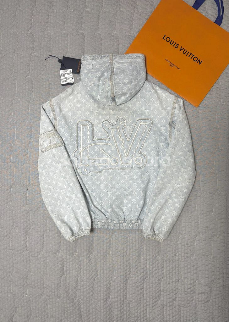 루이비통 NBA 데님 후드집업--2