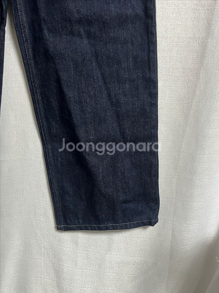 유니클로 진청 와이드핏 데님팬츠 청바지 26--1