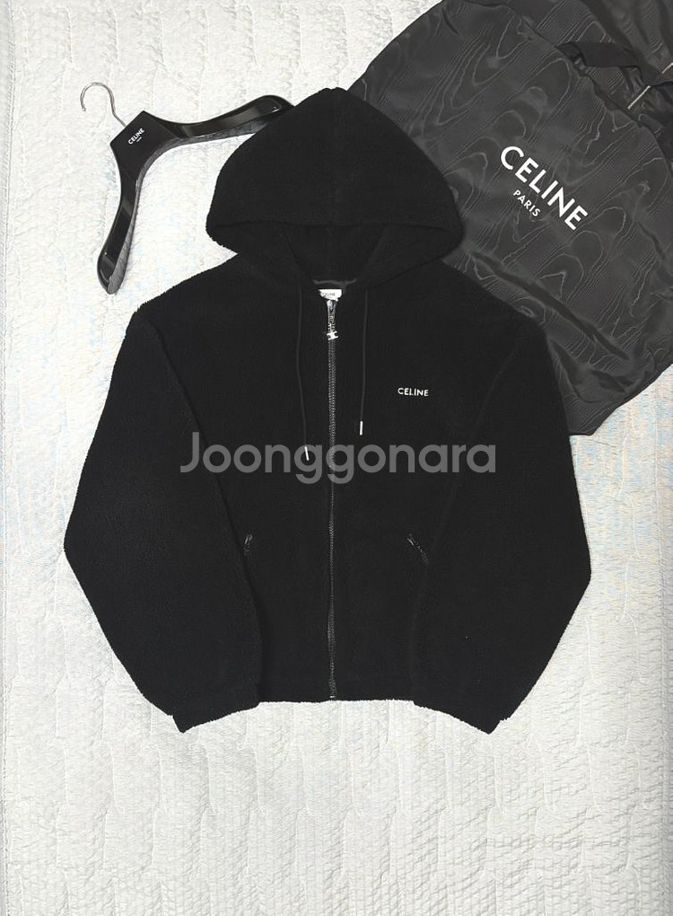 셀린느 플리스 후드집업--1