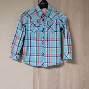 리바이스 키즈 체크 셔츠 120