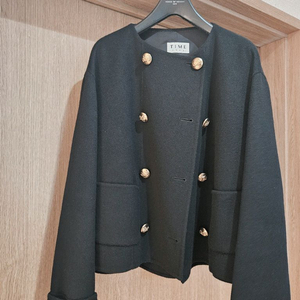 타임 핸드메이드 크롭 재킷