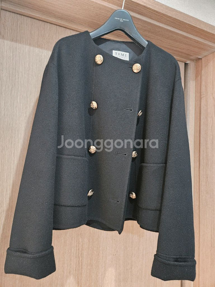 타임 핸드메이드 크롭 재킷--1