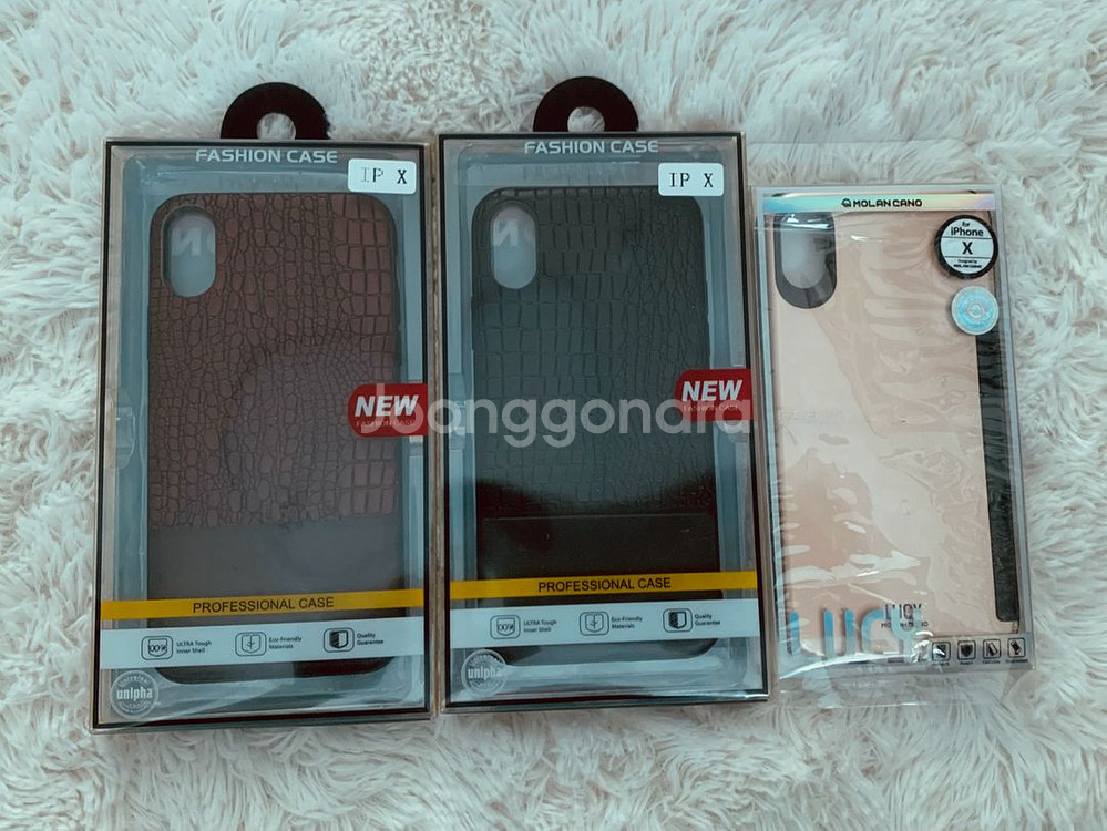 [새제품] 아이폰xs 가죽/카드범퍼케이스 3개 일괄--0