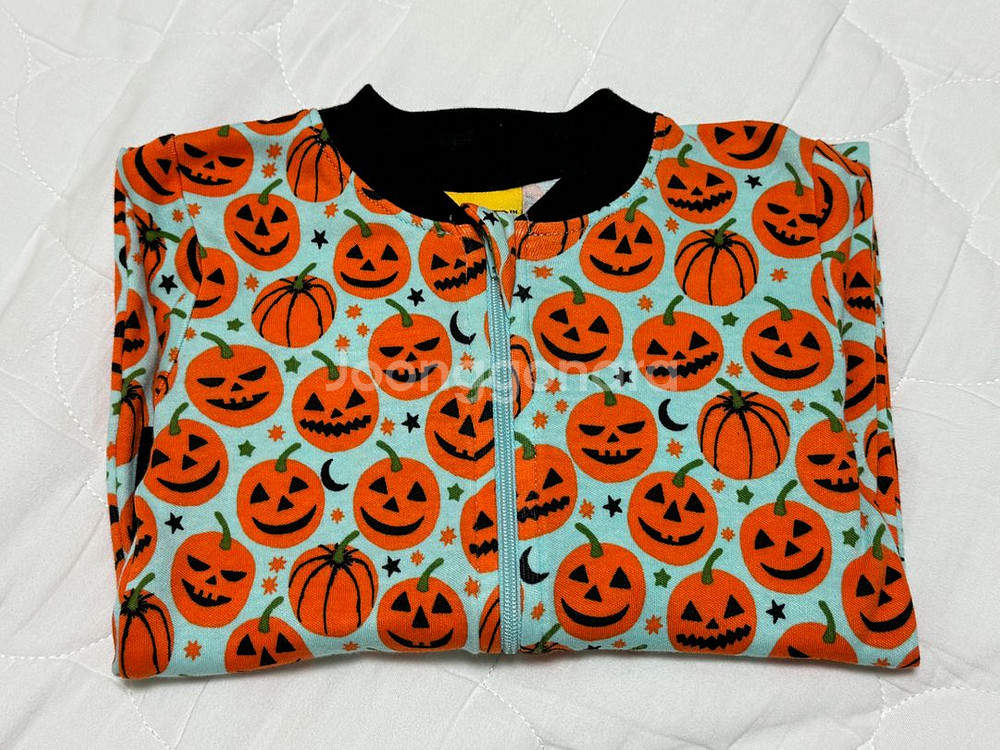 던스 할로윈 펌킨 민트호박 집업수트 74--0