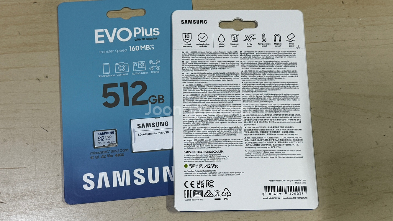 삼성 메모리 카드 마이크로SD evoplus 512--1