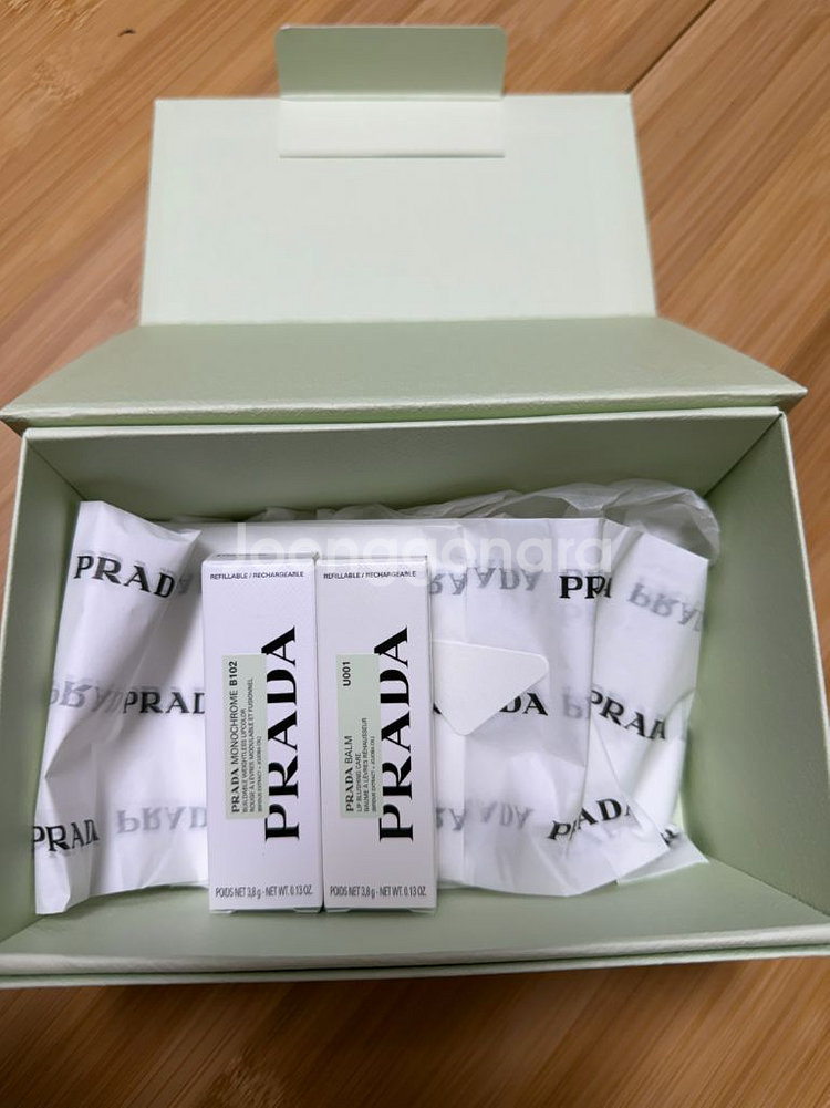 프라다 립 밤 앤 모노크롬 립스틱 듀오 세트--1