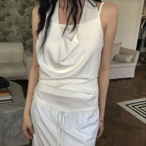 포르투나 런던 홀터넥 슬리브리스 차콜