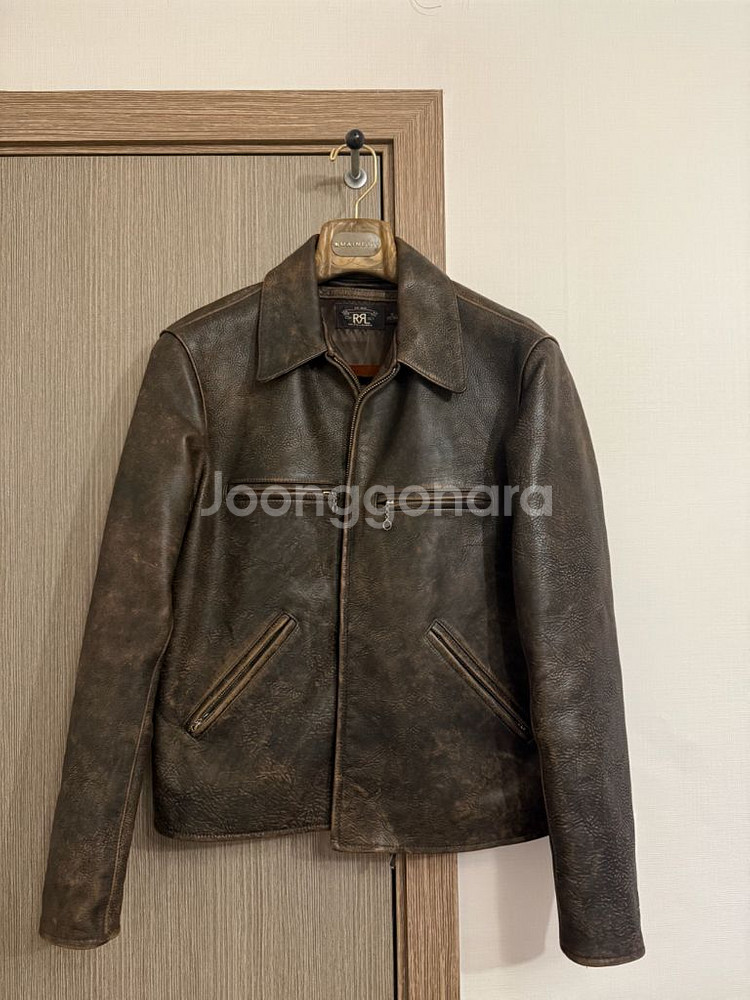 RRL Owens 레더자켓 M사이즈 더블알엘--0