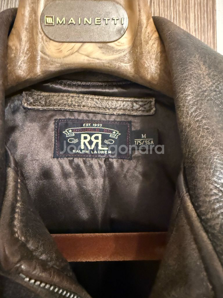 RRL Owens 레더자켓 M사이즈 더블알엘--3