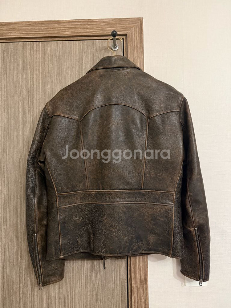 RRL Owens 레더자켓 M사이즈 더블알엘--6