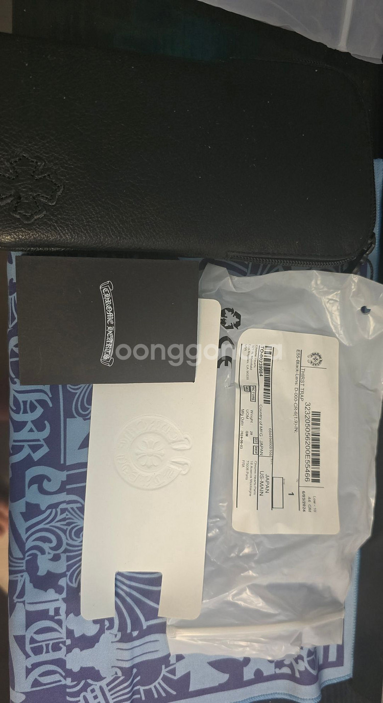 크롬하츠 썰스트 트랩 블랙 안경태--1