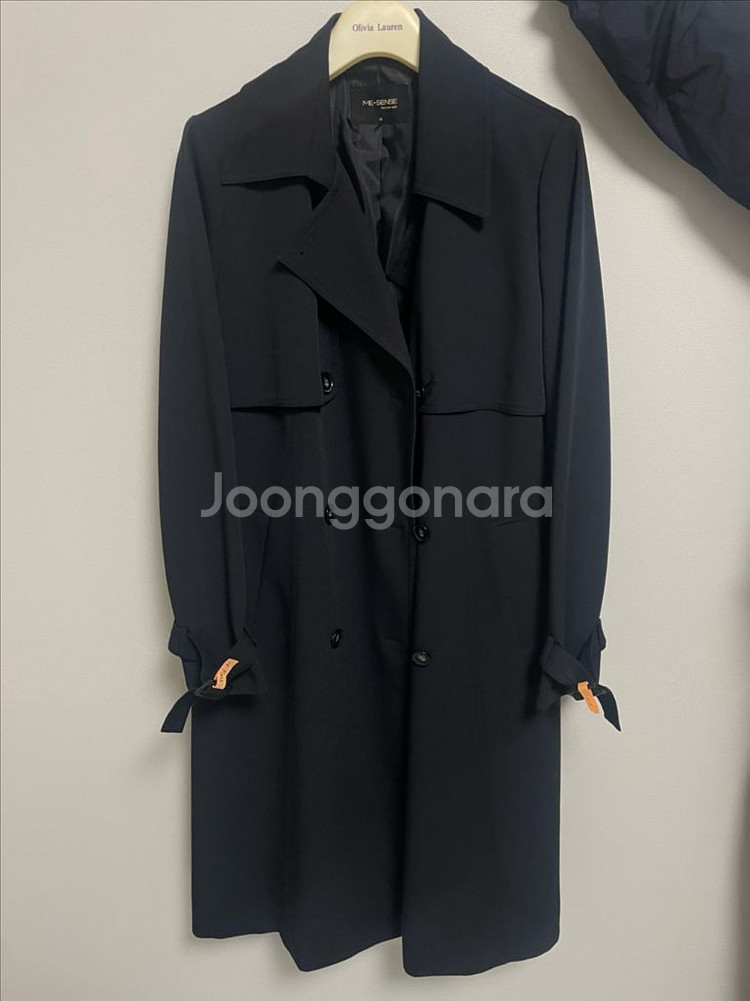 ME-SENSE 미센스 블랙 트렌치코트 거의새것--0