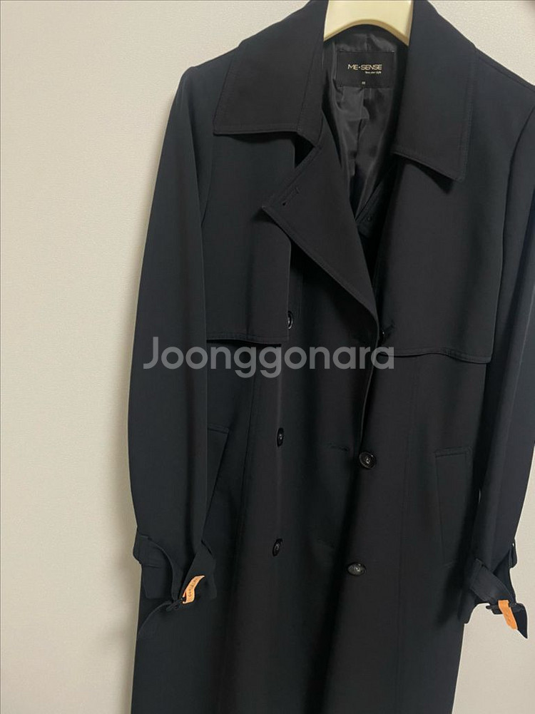 ME-SENSE 미센스 블랙 트렌치코트 거의새것--4