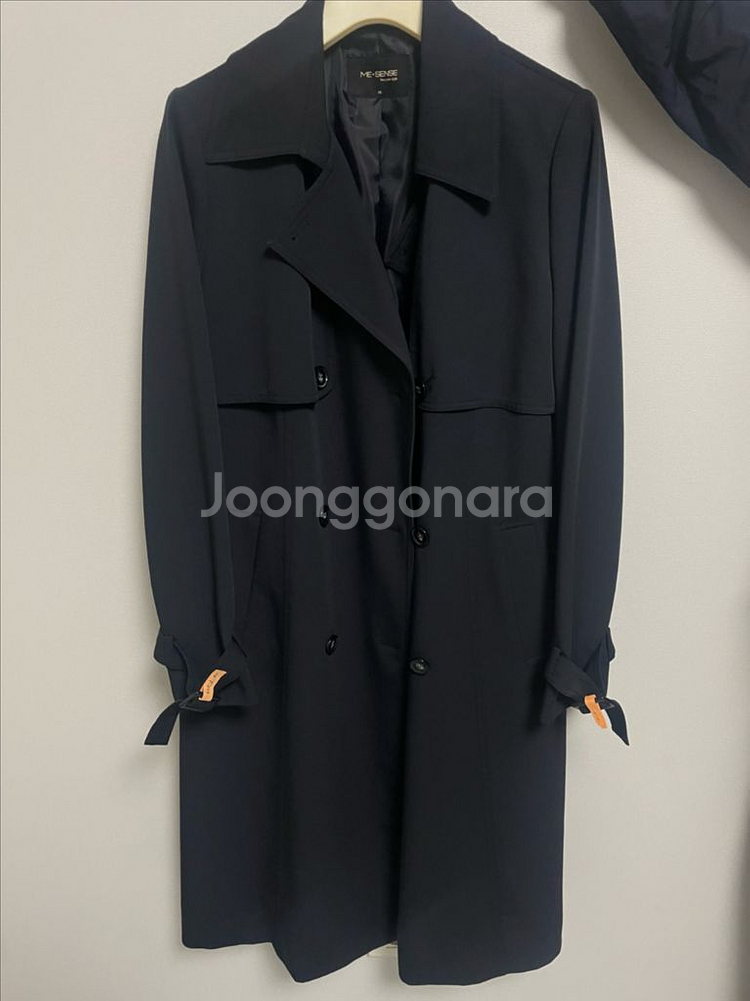 ME-SENSE 미센스 블랙 트렌치코트 거의새것--2