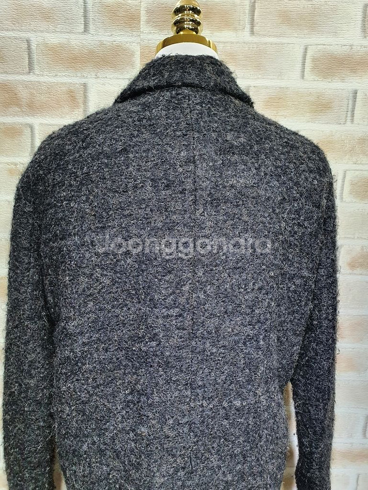 PLAC 정품 새것수준 울알파카부클누빔안감롱코트55반--9